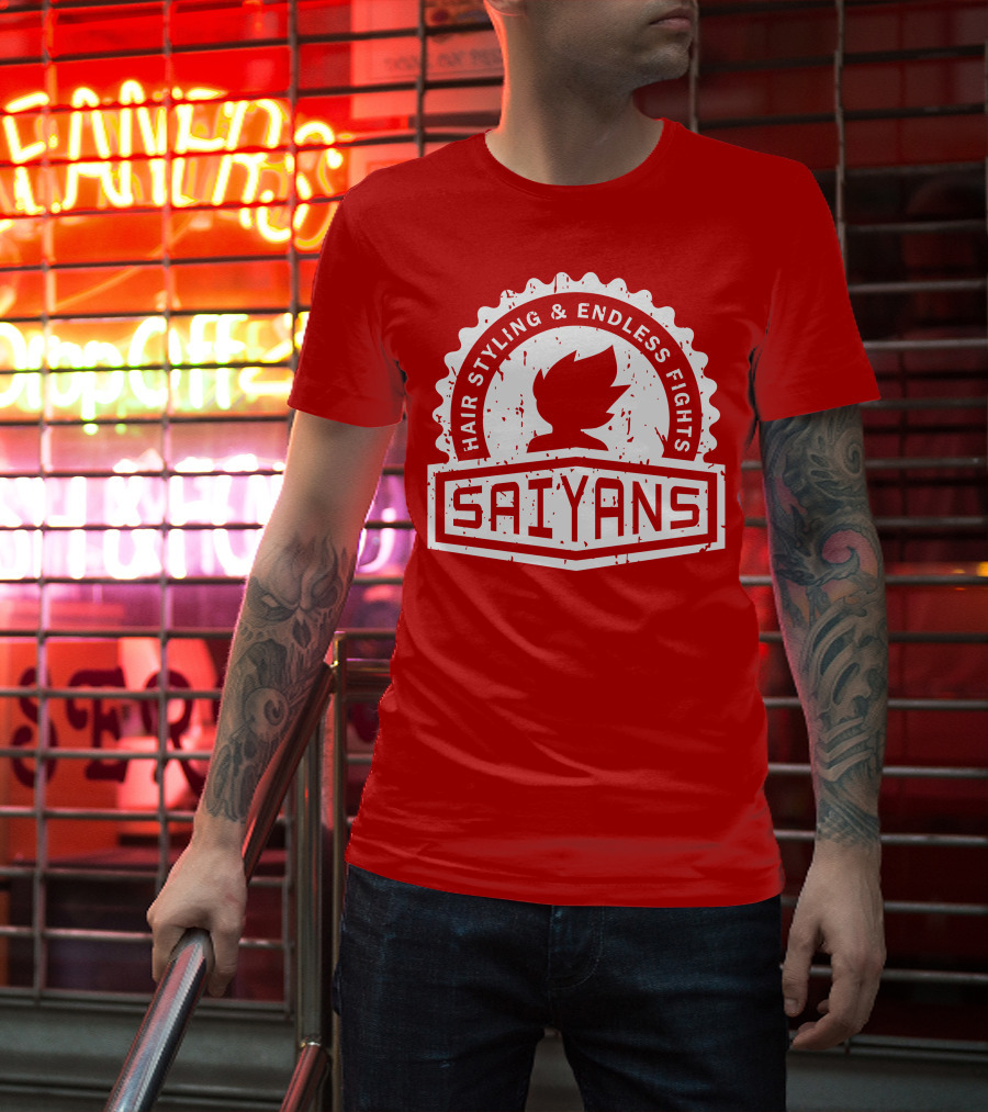 CREST SERIES Saiyans Hair Styling And Endless Fights T-Shirt