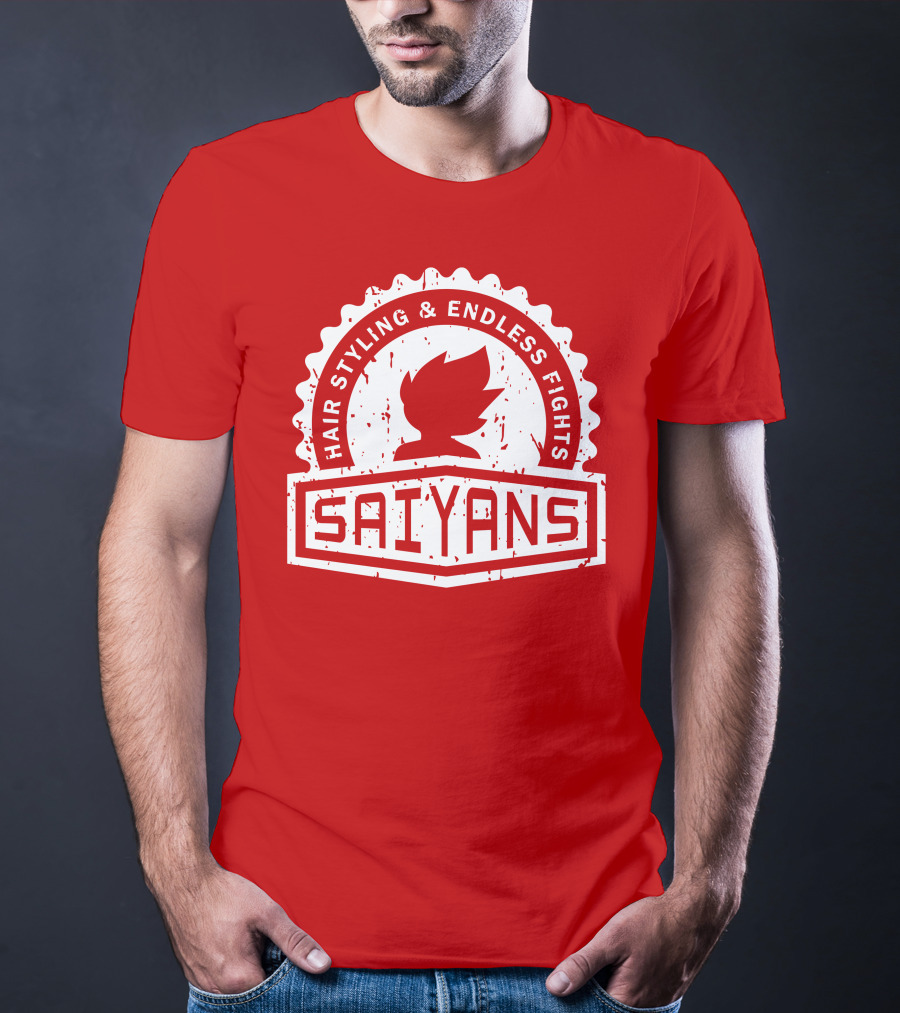 CREST SERIES Saiyans Hair Styling And Endless Fights T-Shirt