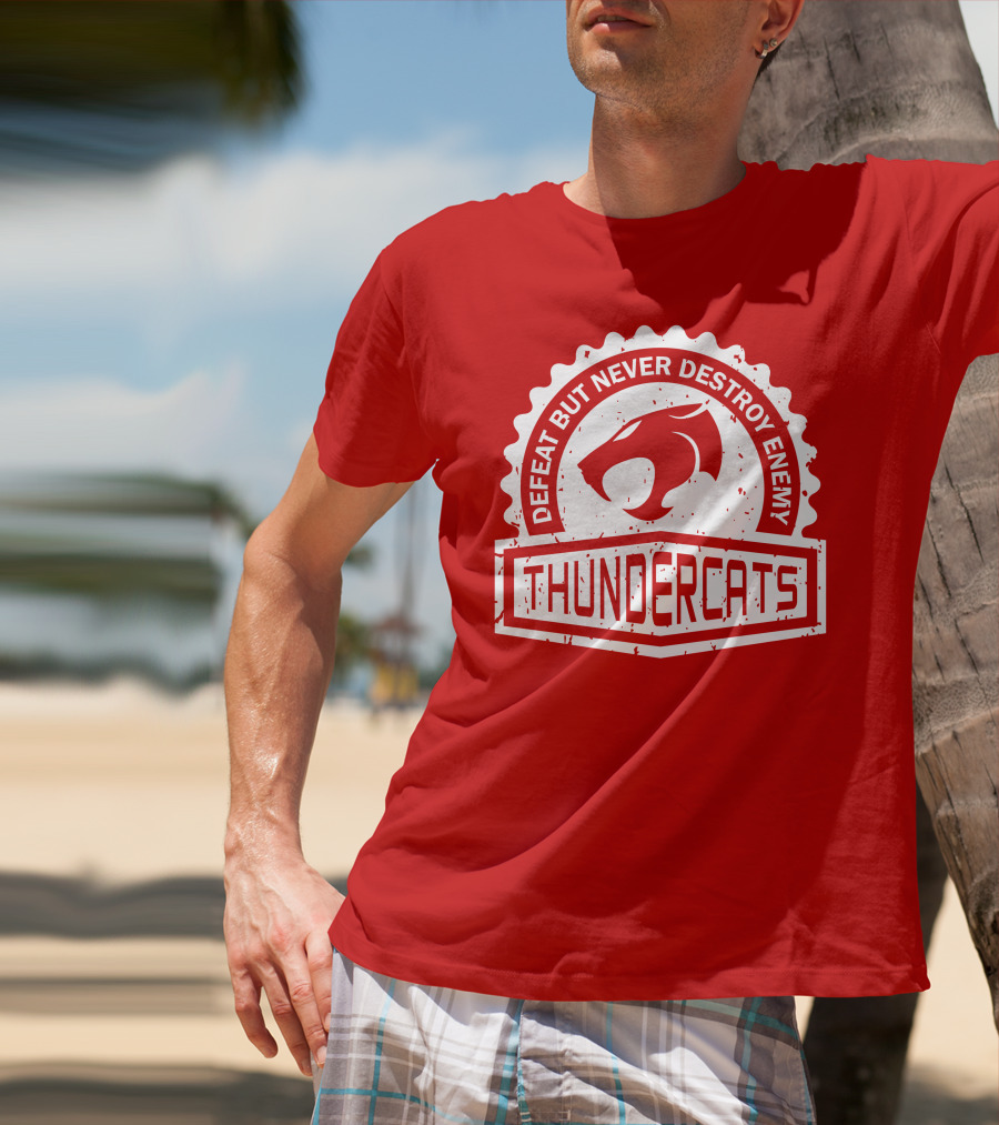 THUNDERCATS DEFEAT BUT NEVER DESTROY ENEMY CREST SERIES T-Shirt