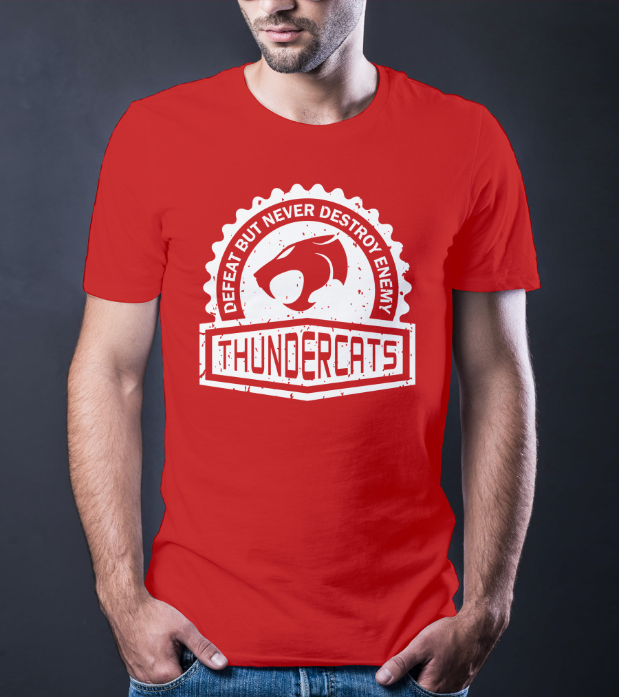 THUNDERCATS DEFEAT BUT NEVER DESTROY ENEMY CREST SERIES T-Shirt