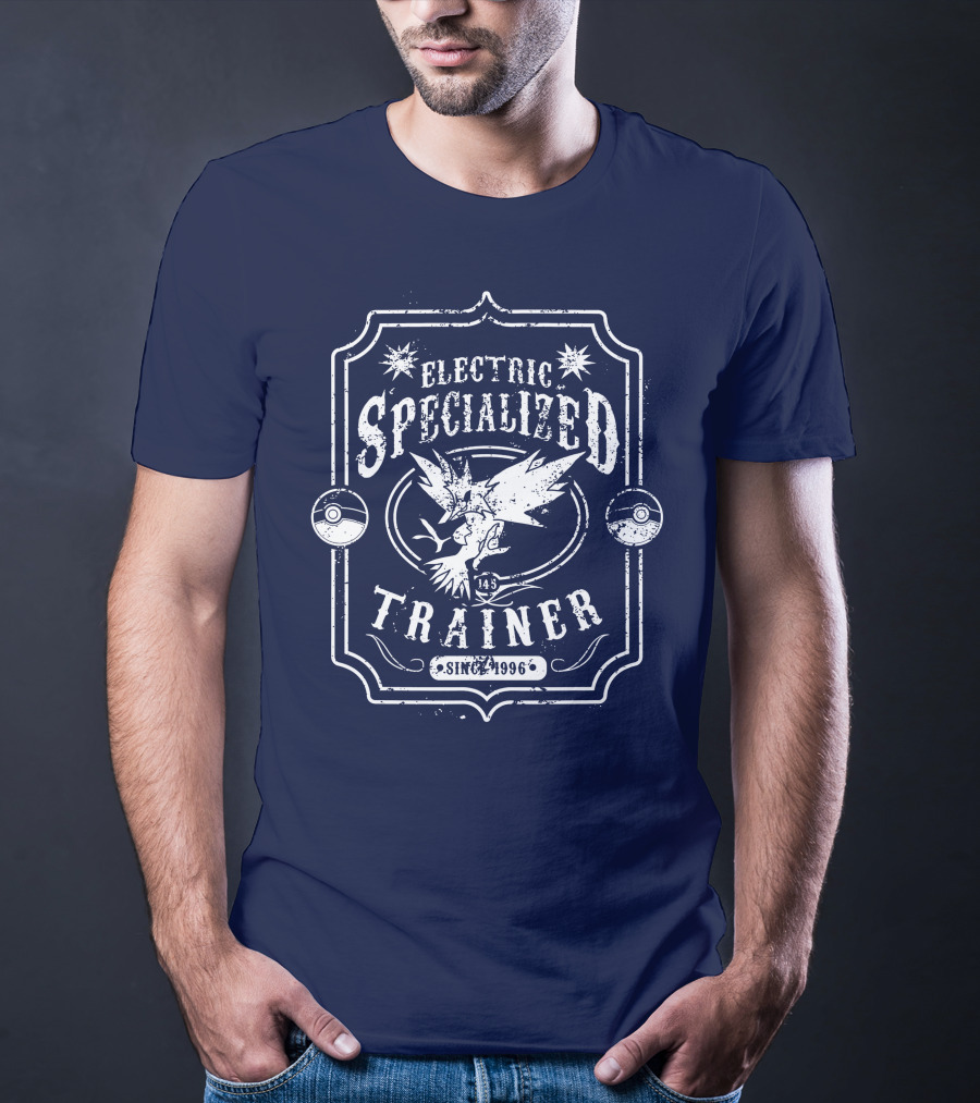 Electric Specialized Trainer Zapdos Since 1996 Pokémon Pokéball T-Shirt