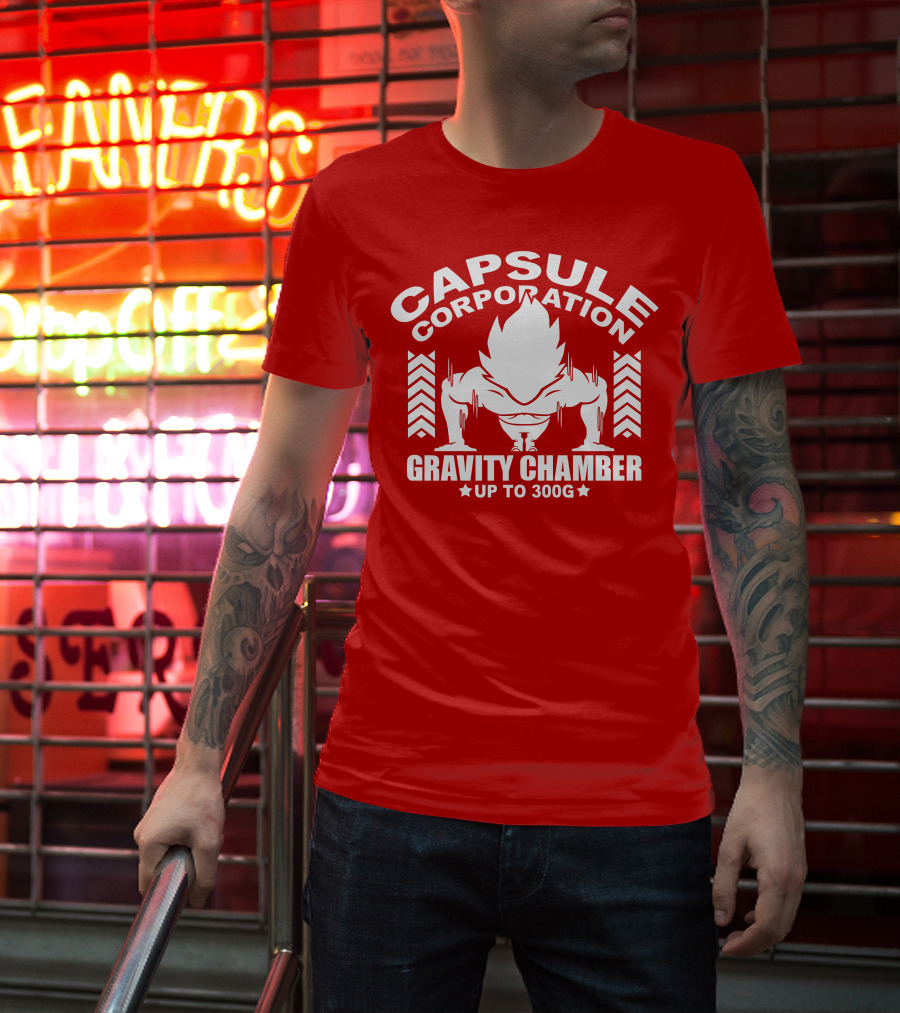 Capsule Corporation Gravity Chamber Up To 300G T-Shirt