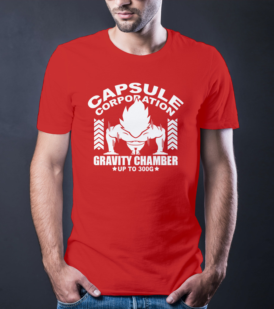 Capsule Corporation Gravity Chamber Up To 300G T-Shirt