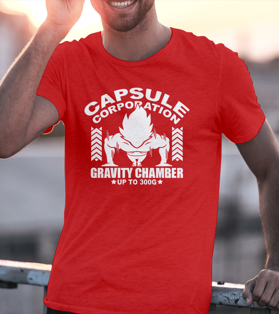 Capsule Corporation Gravity Chamber Up To 300G T-Shirt