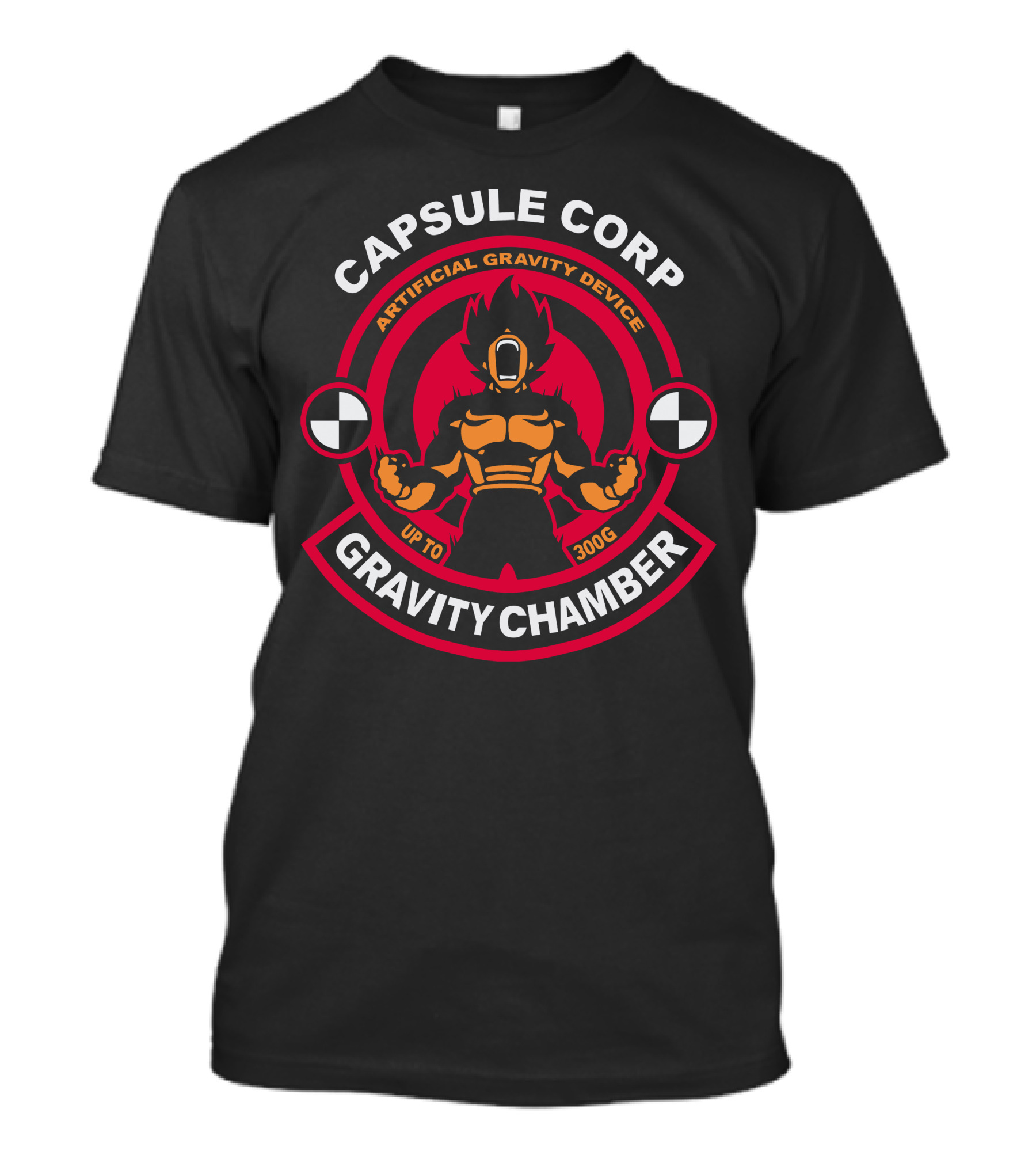 CAPSULE CORP GRAVITY CHAMBER ARTIFICIAL GRAVITY DEVICE UP TO 300G T-Shirt