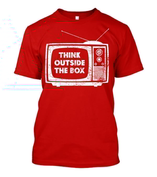 Think Outside The Box Retro Television Concept T-Shirt