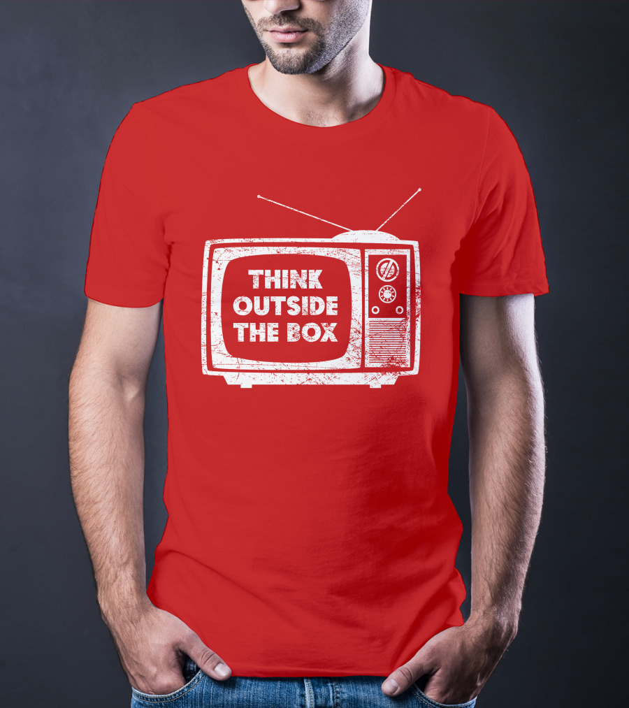 Think Outside The Box Retro Television Concept T-Shirt
