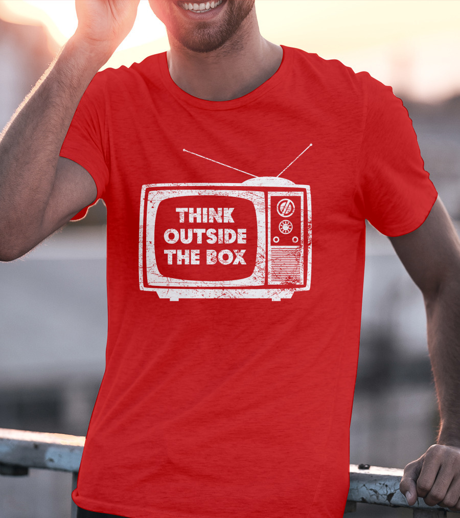 Think Outside The Box Retro Television Concept T-Shirt