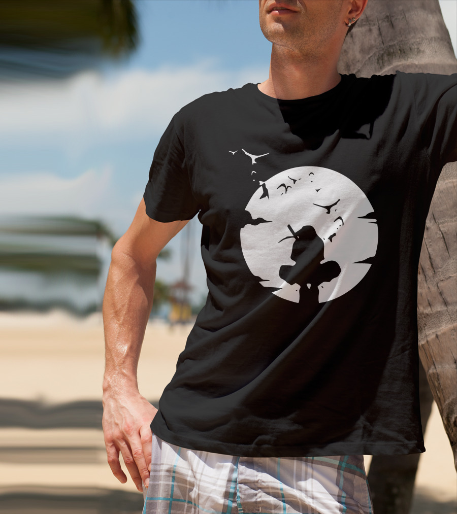 Itachi Uchiha Moonlit Silhouette Stance T-Shirt