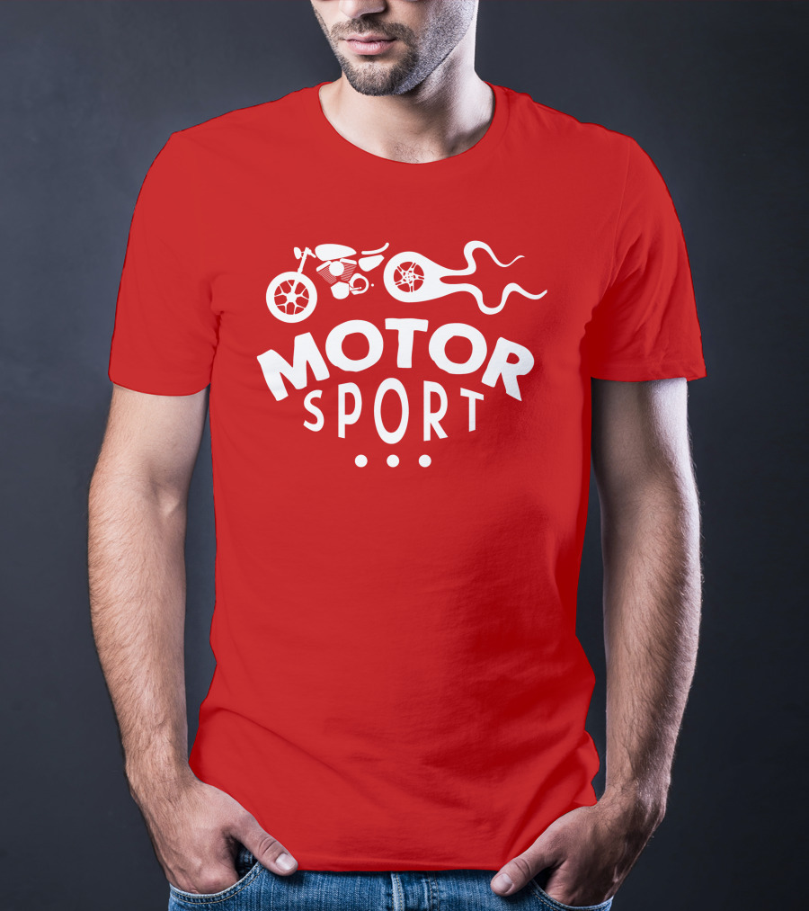 MOTOR SPORT Motorcycle Flame T-Shirt