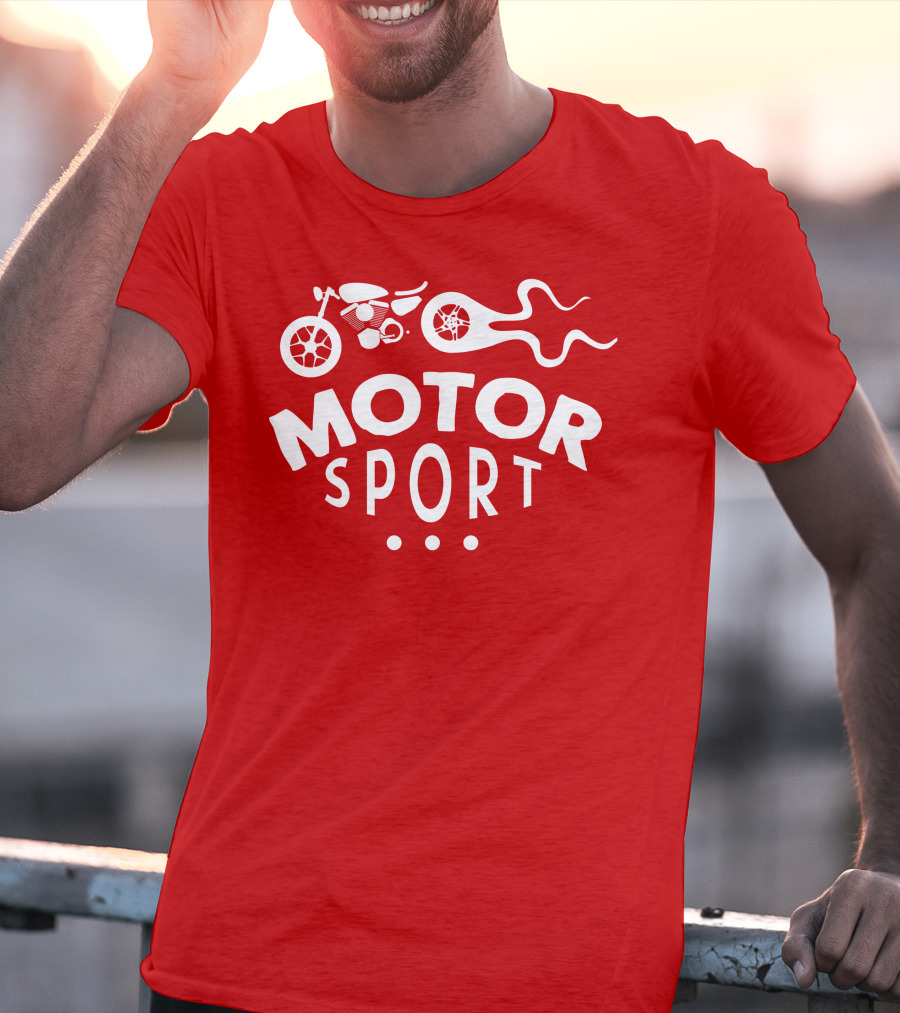MOTOR SPORT Motorcycle Flame T-Shirt