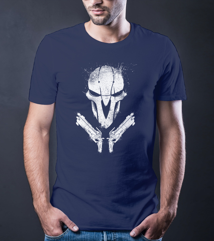JHIN Reaper Mask With Dual Pistols T-Shirt