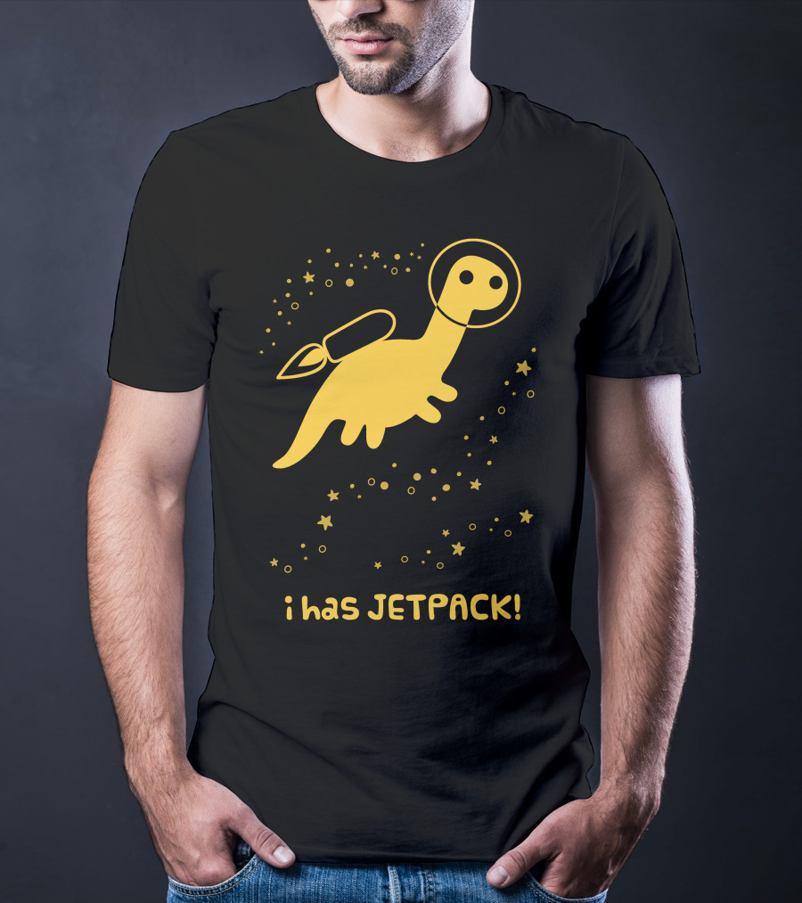 I Has JETPACK Dinosaur In Space T-Shirt