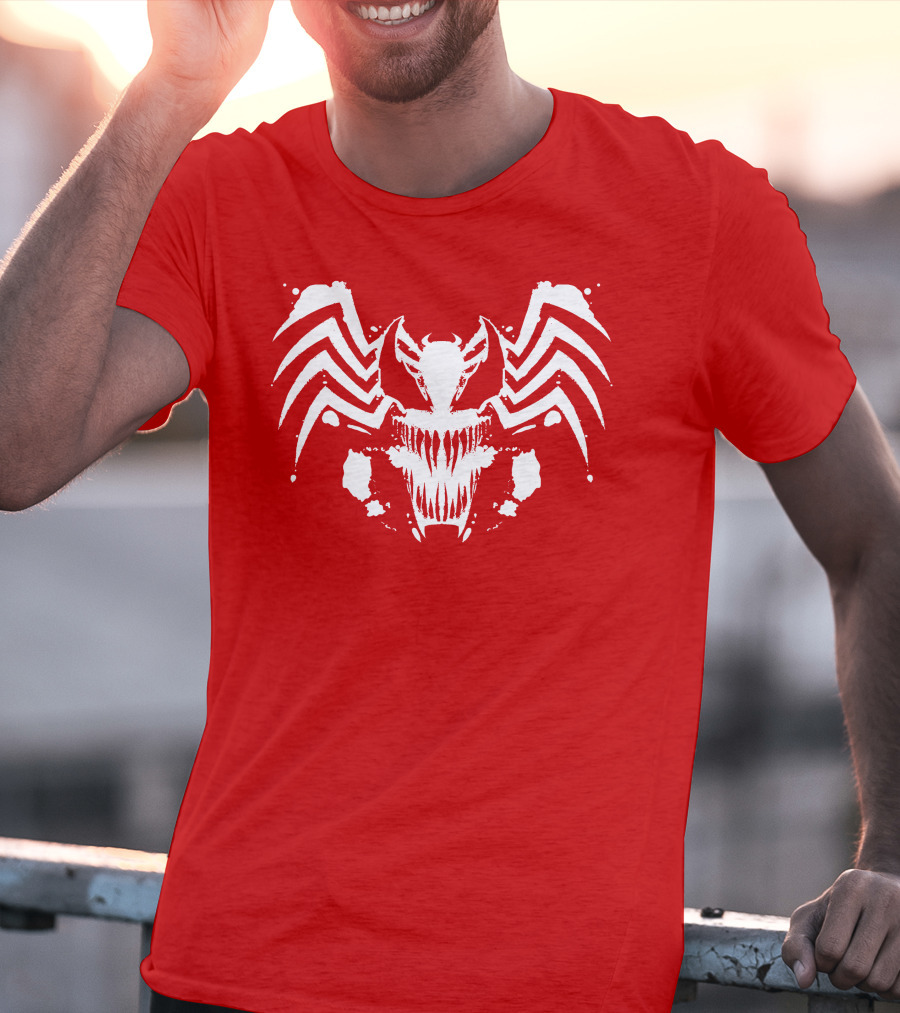 Venom Symbiote Rorschach Style Mask T-Shirt