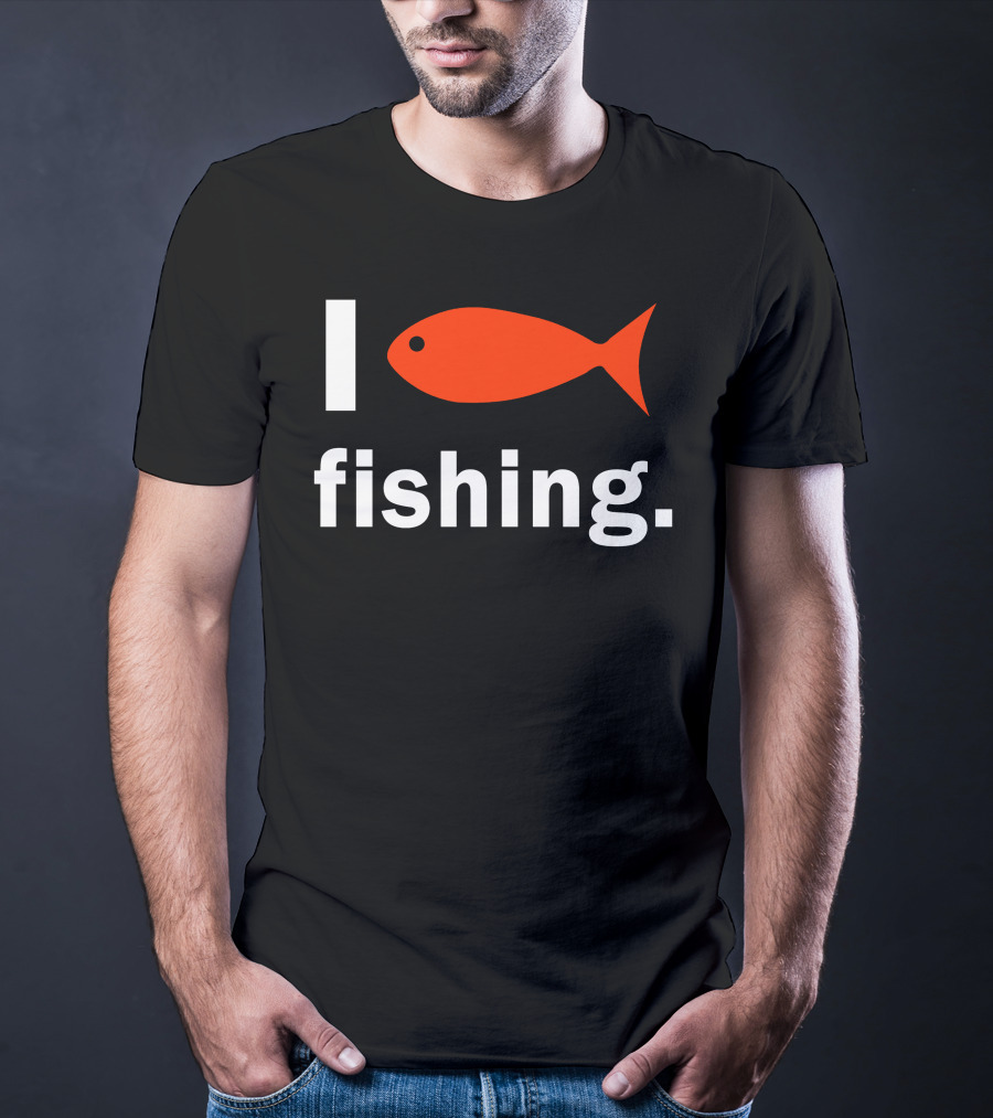 I Heart Fishing Red Fish T-Shirt