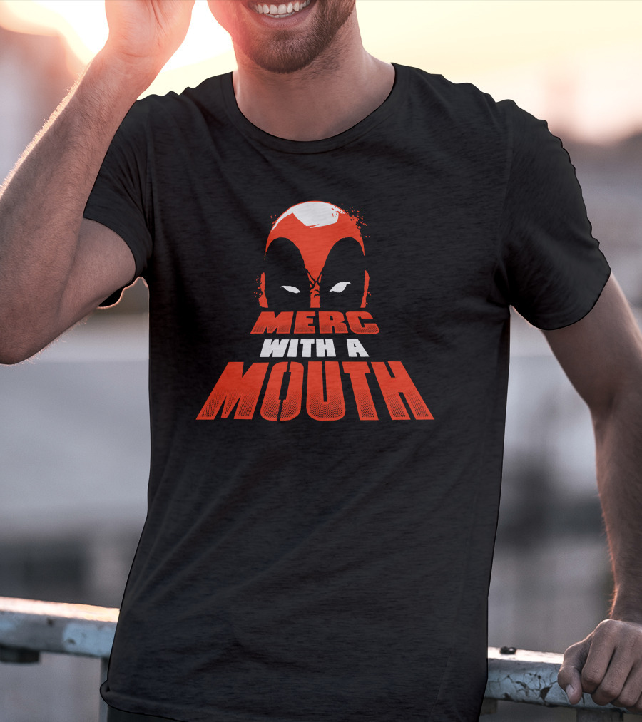 Merc With A Mouth Red Mask Face T-Shirt