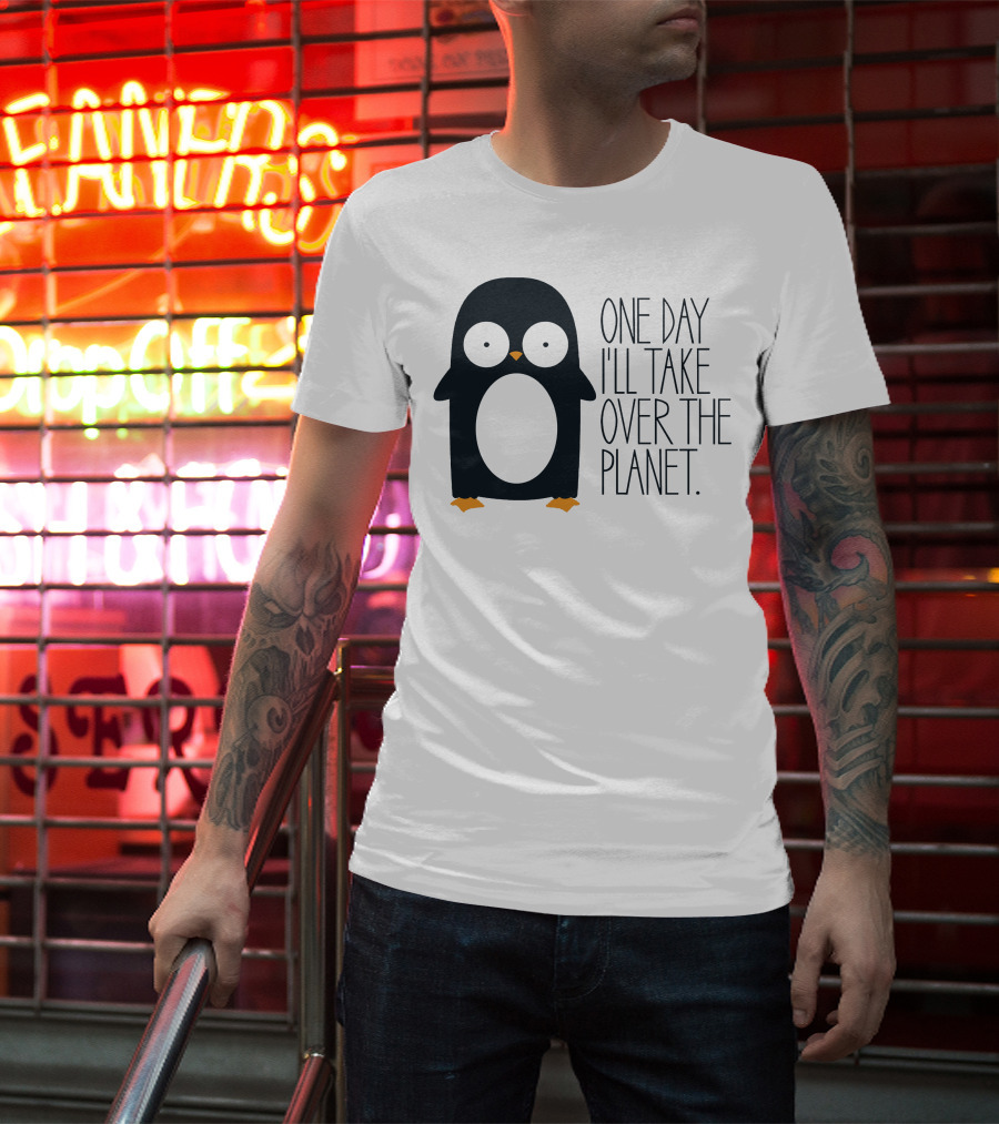 Penguin Baby One Day I'll Take Over The Planet T-Shirt