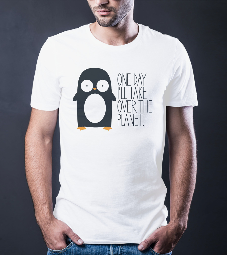 Penguin Baby One Day I'll Take Over The Planet T-Shirt