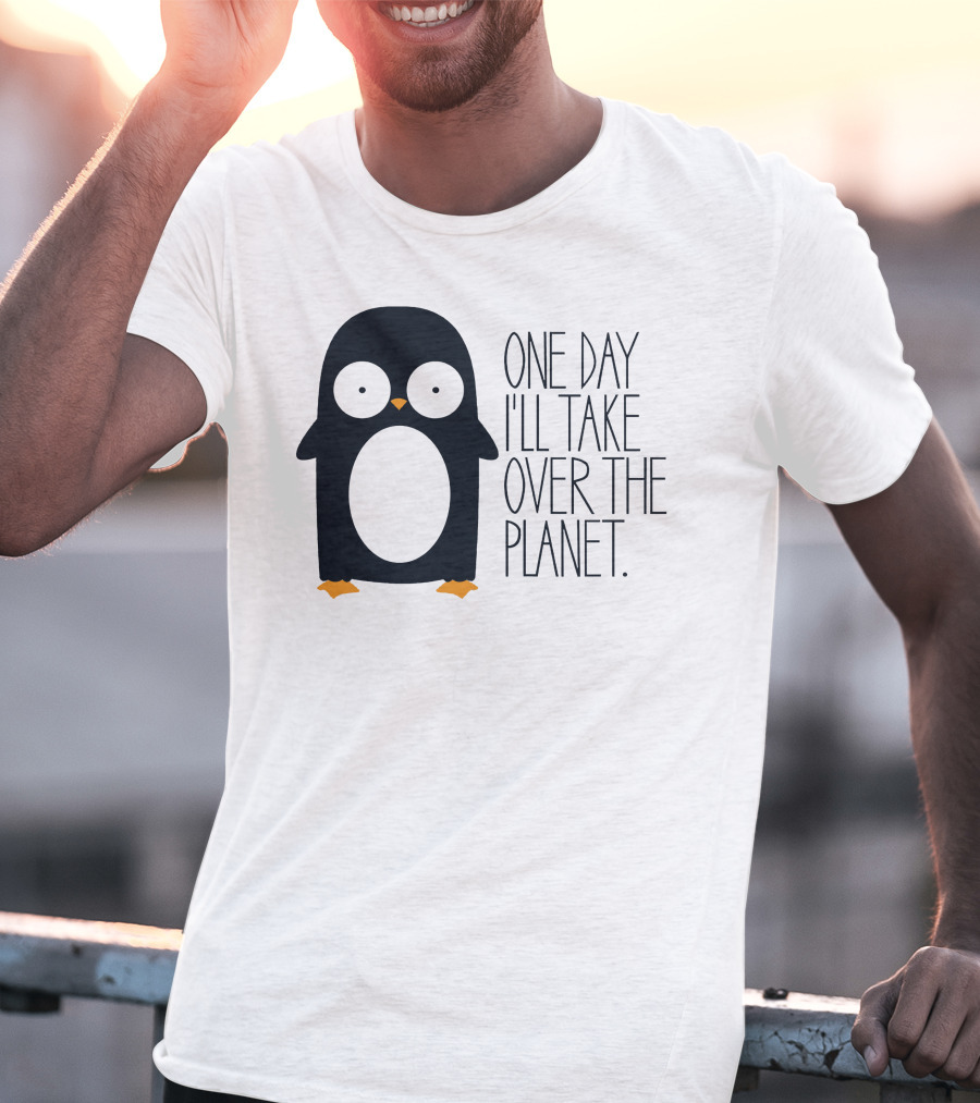 Penguin Baby One Day I'll Take Over The Planet T-Shirt