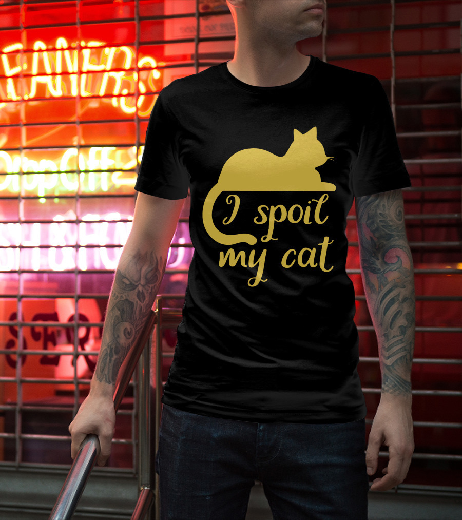 I Spoil My Cat With Yellow Cat T-Shirt