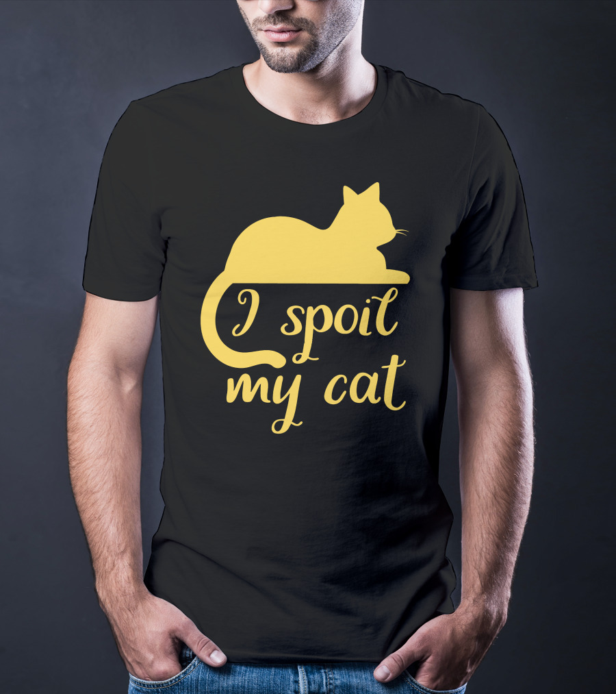 I Spoil My Cat With Yellow Cat T-Shirt
