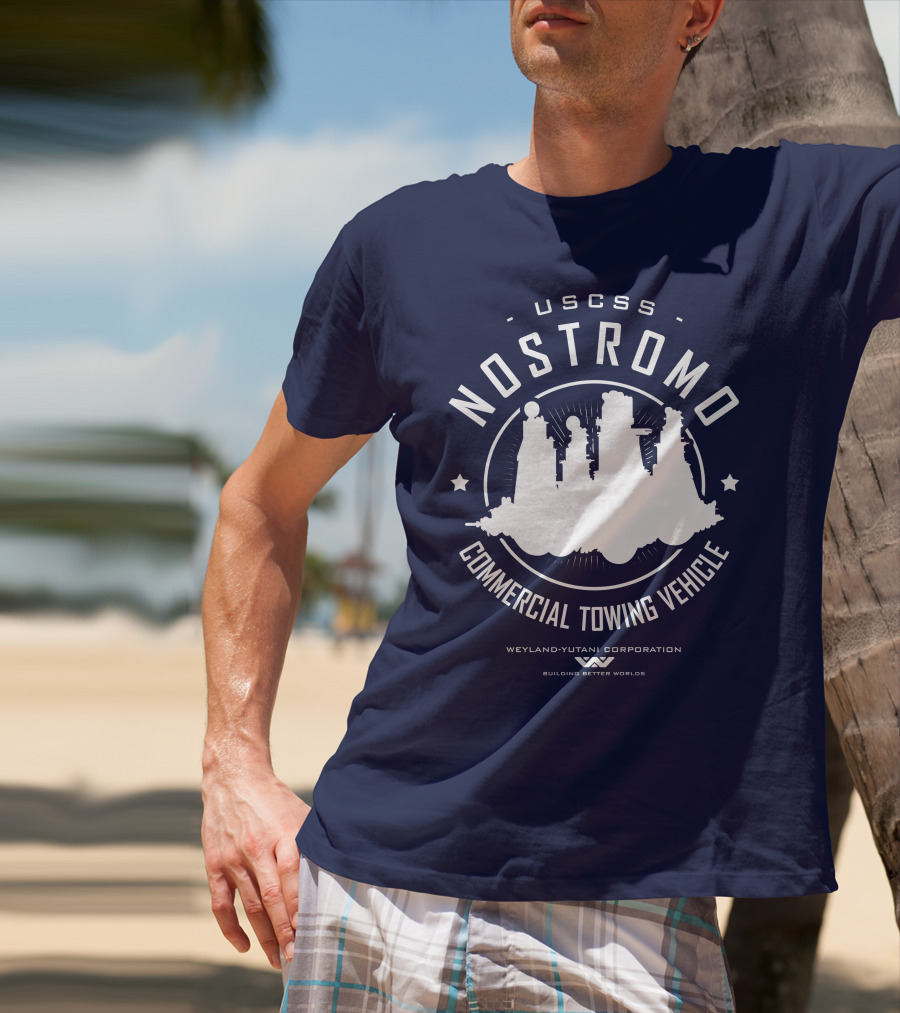 USCSS Nostromo Commercial Towing Vehicle Weyland-Yutani Building Better Worlds T-Shirt