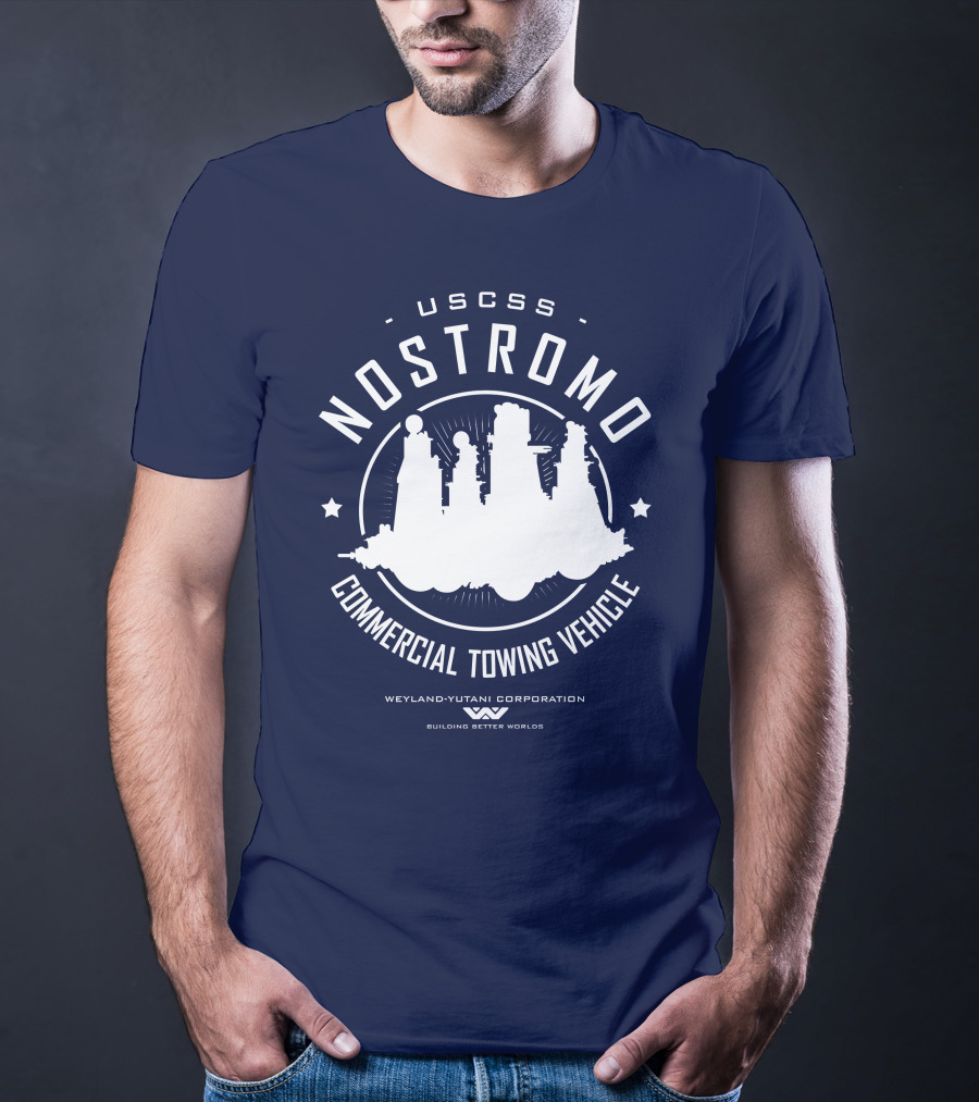 USCSS Nostromo Commercial Towing Vehicle Weyland-Yutani Building Better Worlds T-Shirt