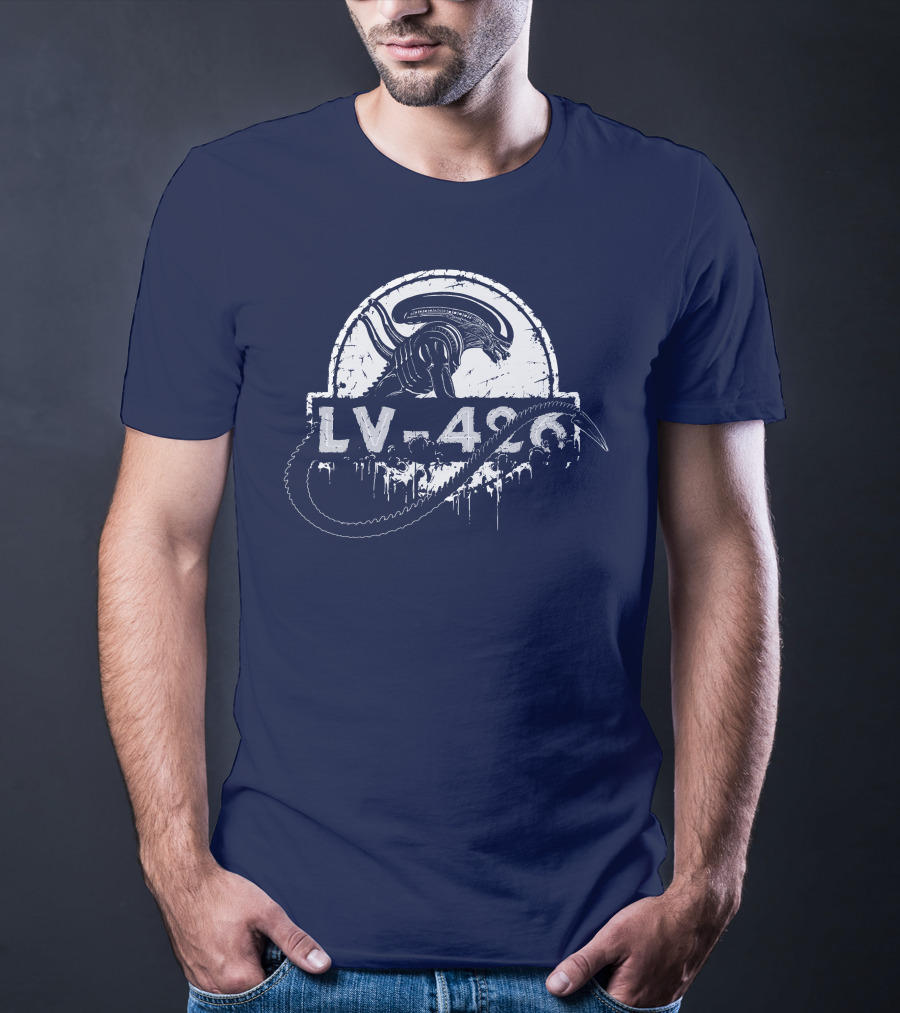 LV 426 Nostromo Xenomorph Jurassic Crossover T-Shirt