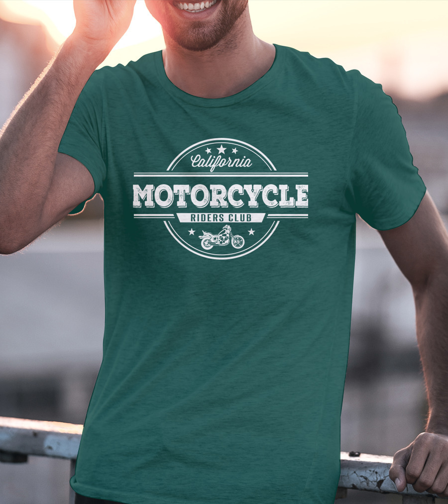 California Motorcycle Riders Club Retro Emblem T-Shirt