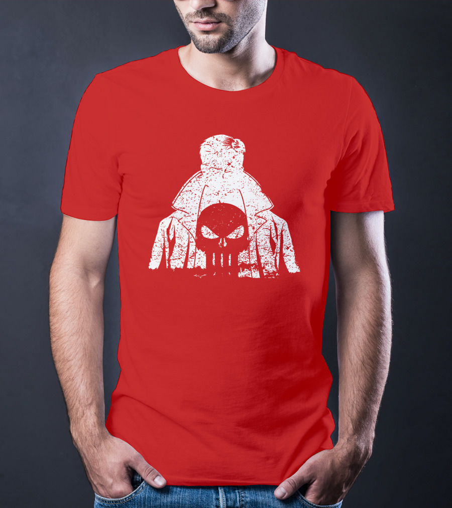 Punisher Shadow Of Vengeance Trench Coat Skull T-Shirt