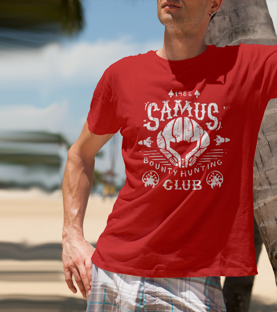 1986 Samus Bounty Hunting Club T-Shirt