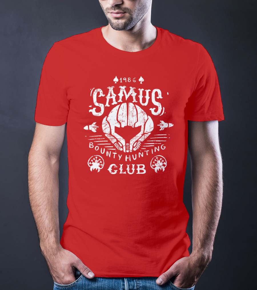 1986 Samus Bounty Hunting Club T-Shirt