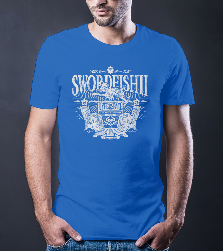 Swordfish II Hyperspace Inter Solar System Police Bounty Hunters Space Western 2071 T-Shirt