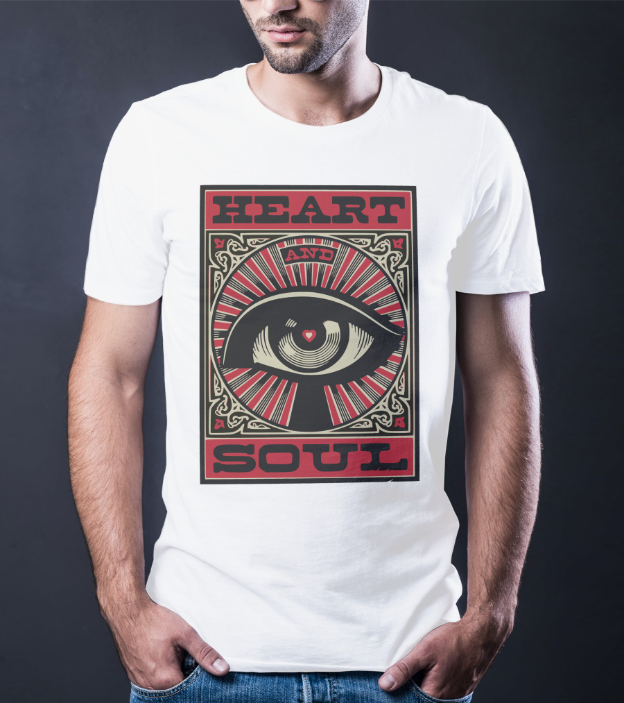 Heart And Soul Eye Art Radiating Love T-Shirt