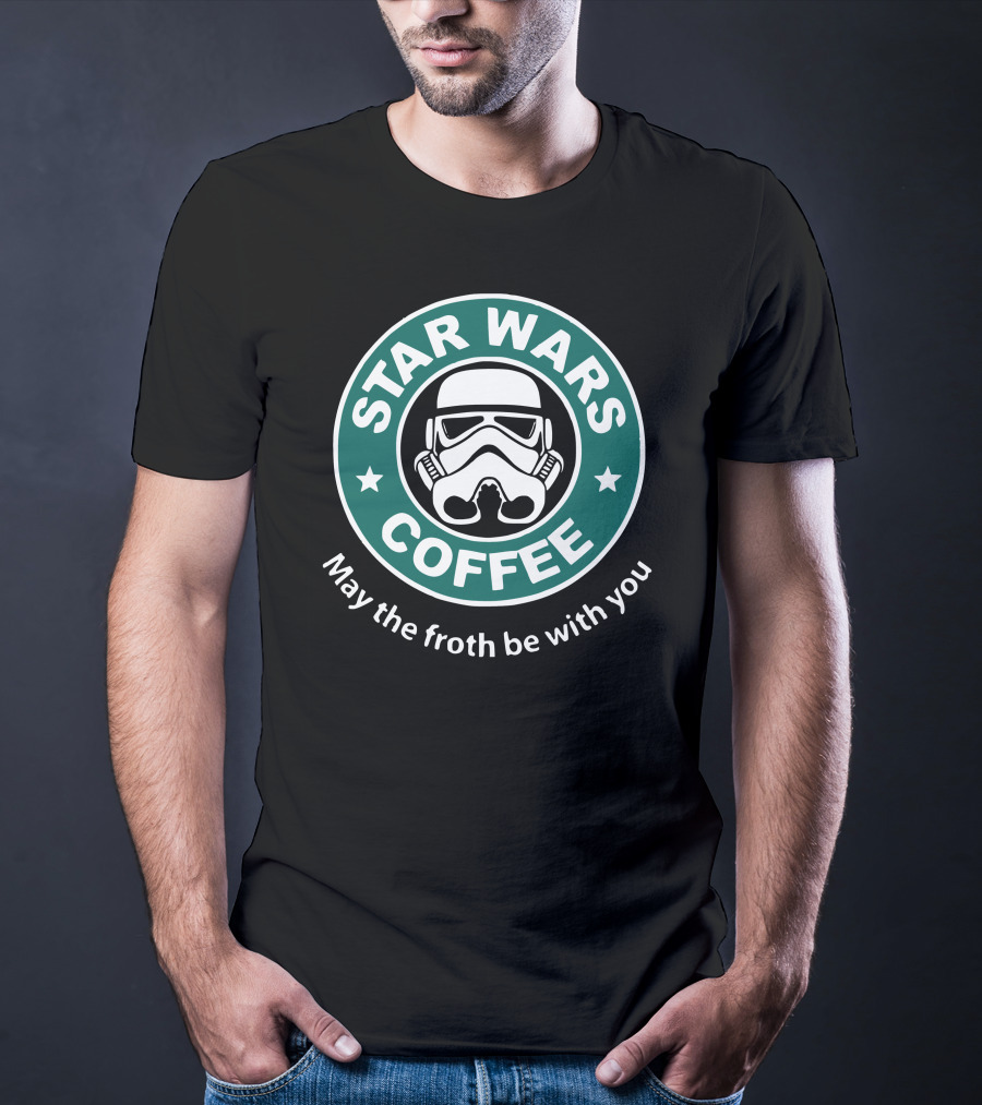 Star Wars Coffee May The Froth Be With You Stormtrooper T-Shirt