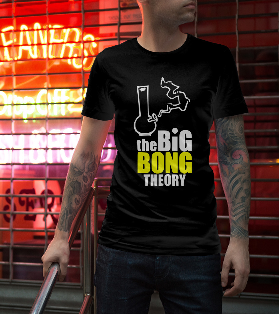 The Big Bong Theory White Bong Smoke T-Shirt