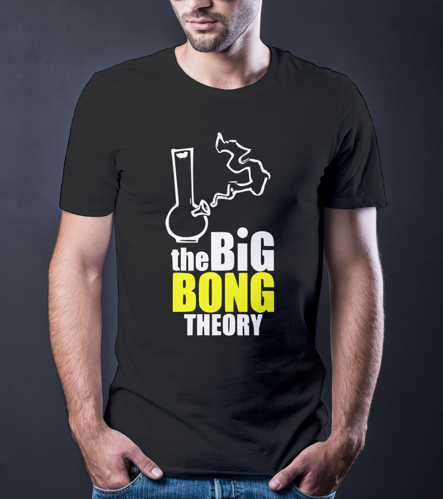 The Big Bong Theory White Bong Smoke T-Shirt