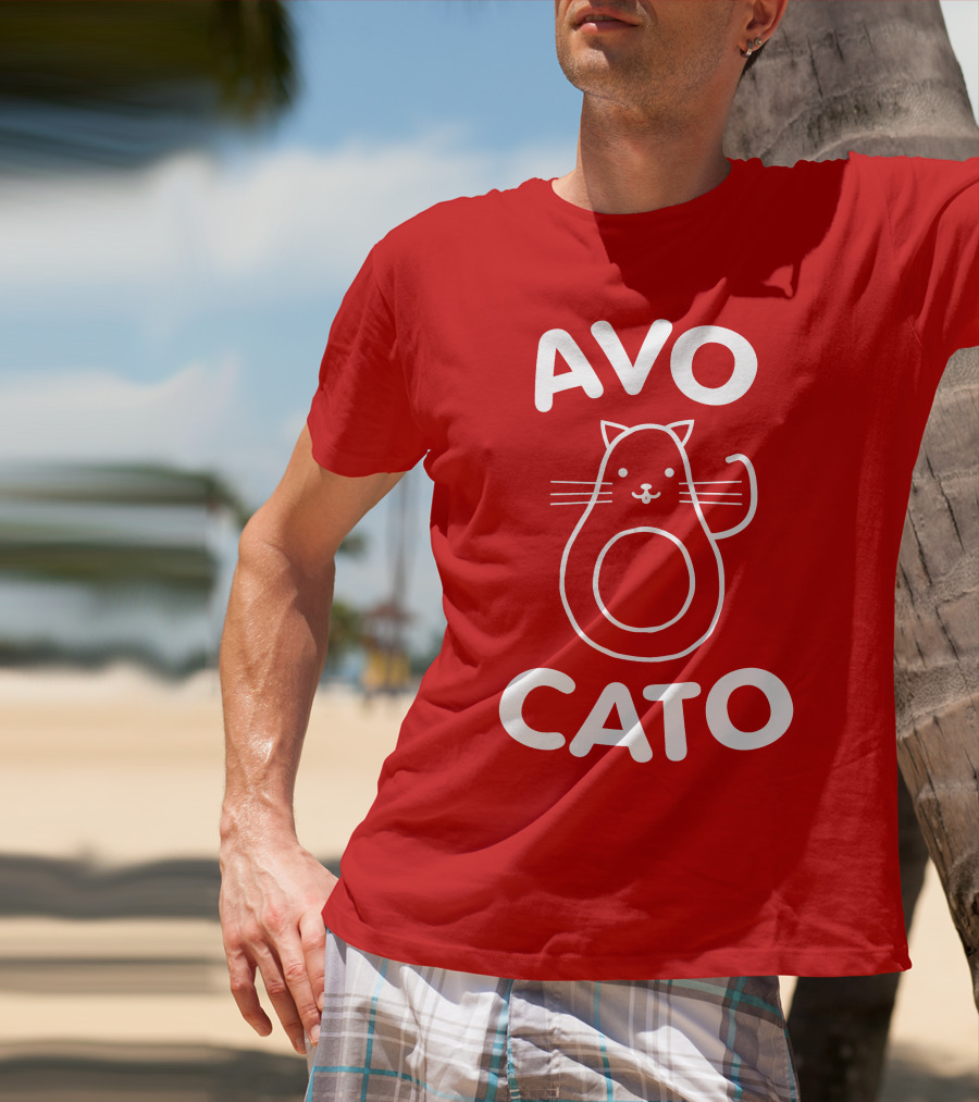 AVO CATO Cat Avocado Pun T-Shirt