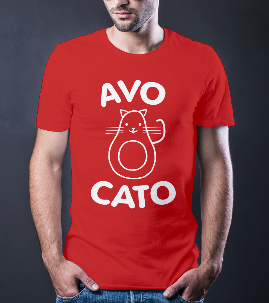 AVO CATO Cat Avocado Pun T-Shirt