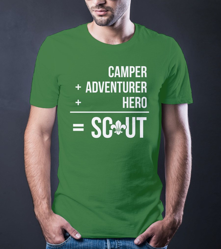 Camper Adventurer Hero Scout Fleur-de-Lis T-Shirt