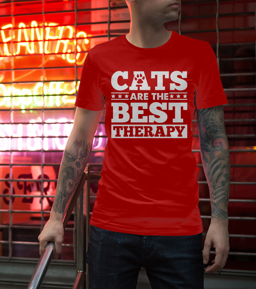 Cats Are The Best Therapy T-Shirt