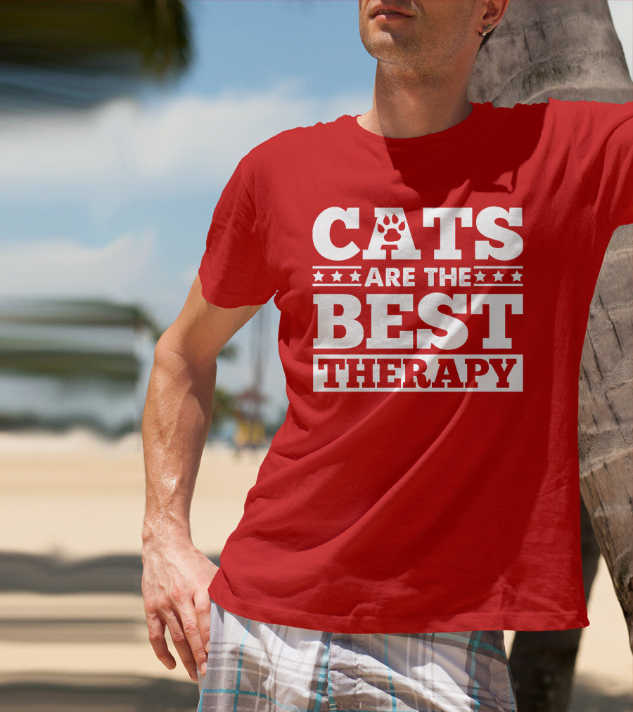 Cats Are The Best Therapy T-Shirt