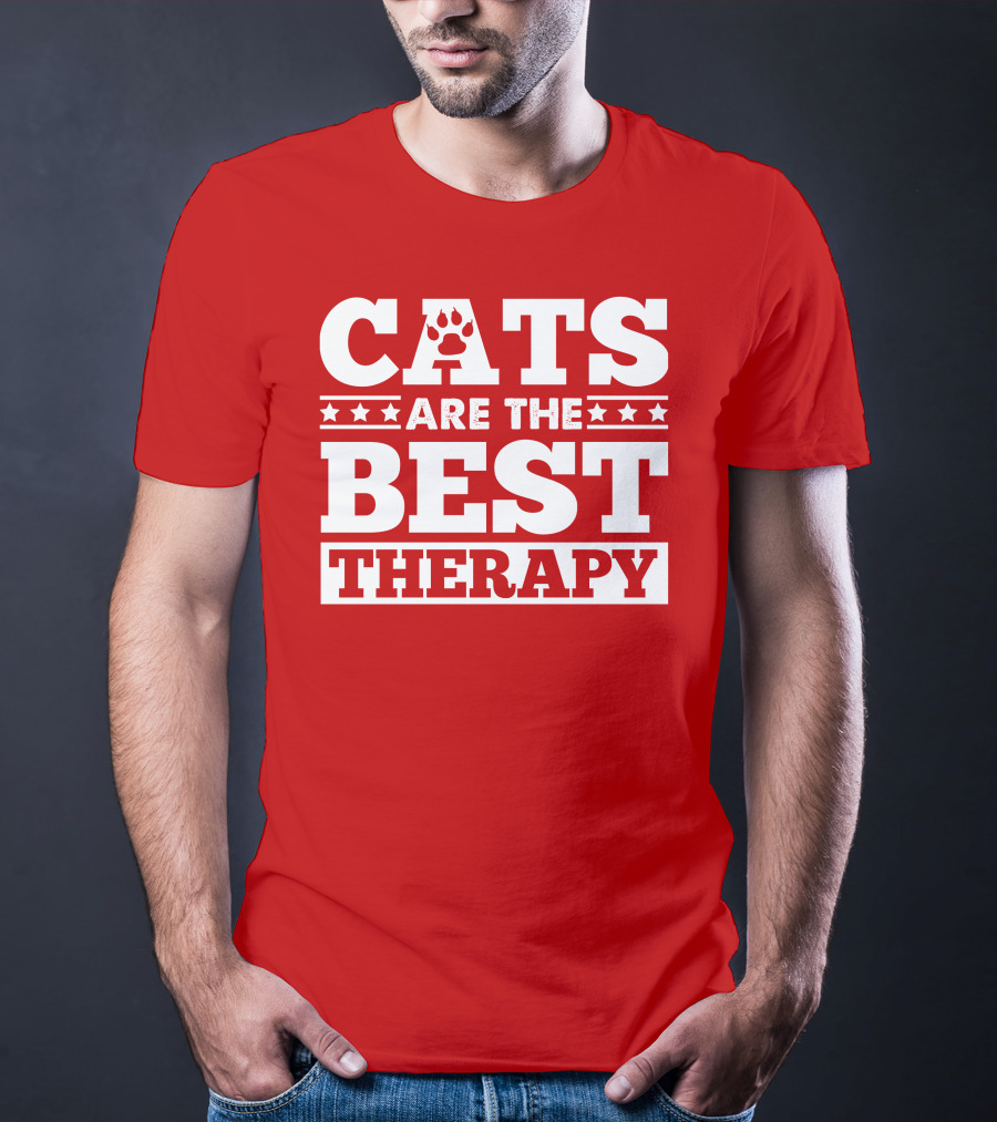 Cats Are The Best Therapy T-Shirt