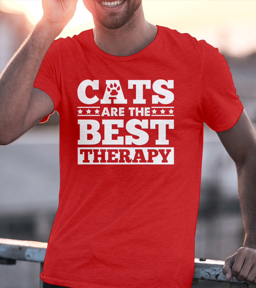 Cats Are The Best Therapy T-Shirt