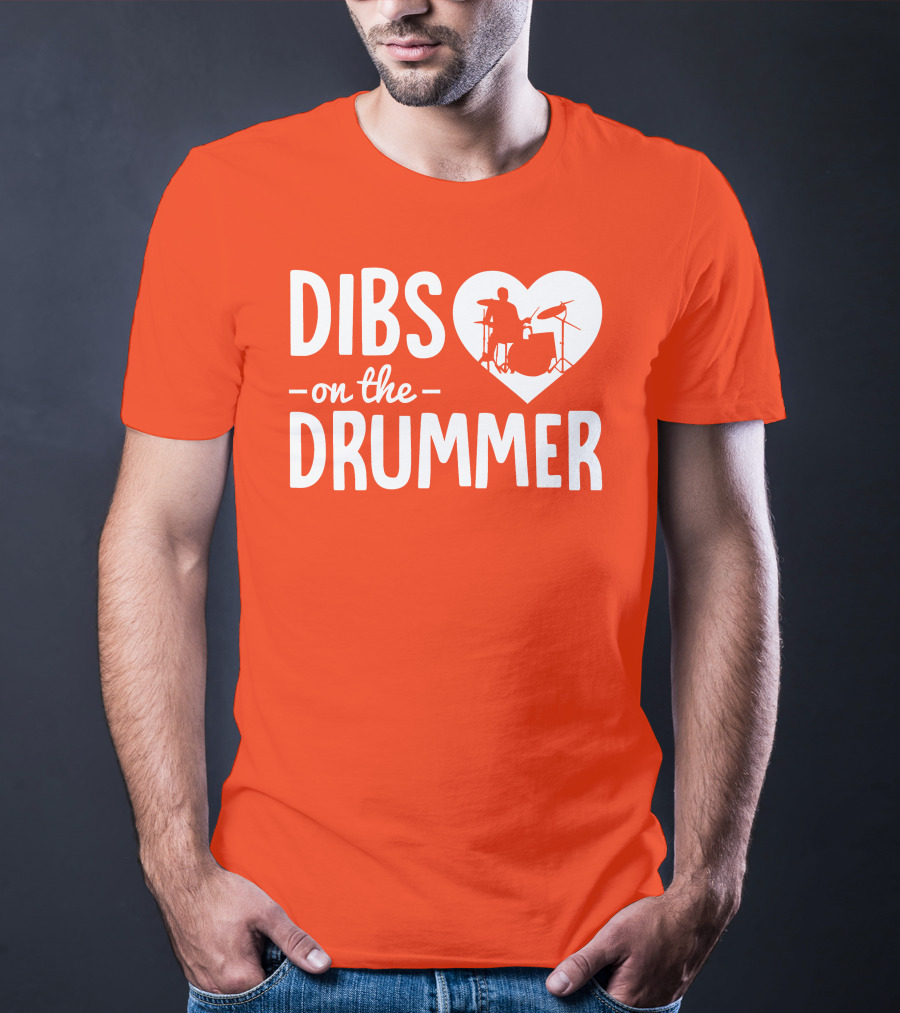 Dibs On The Drummer Heartbeat T-Shirt