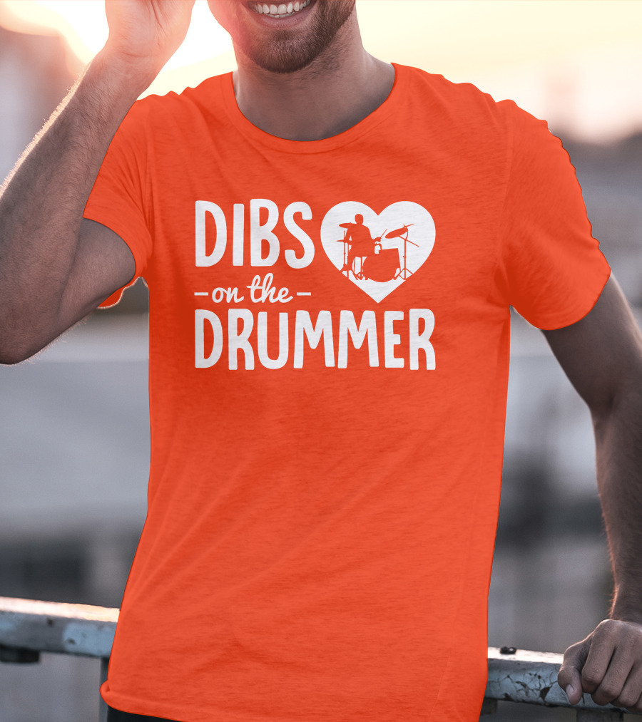 Dibs On The Drummer Heartbeat T-Shirt