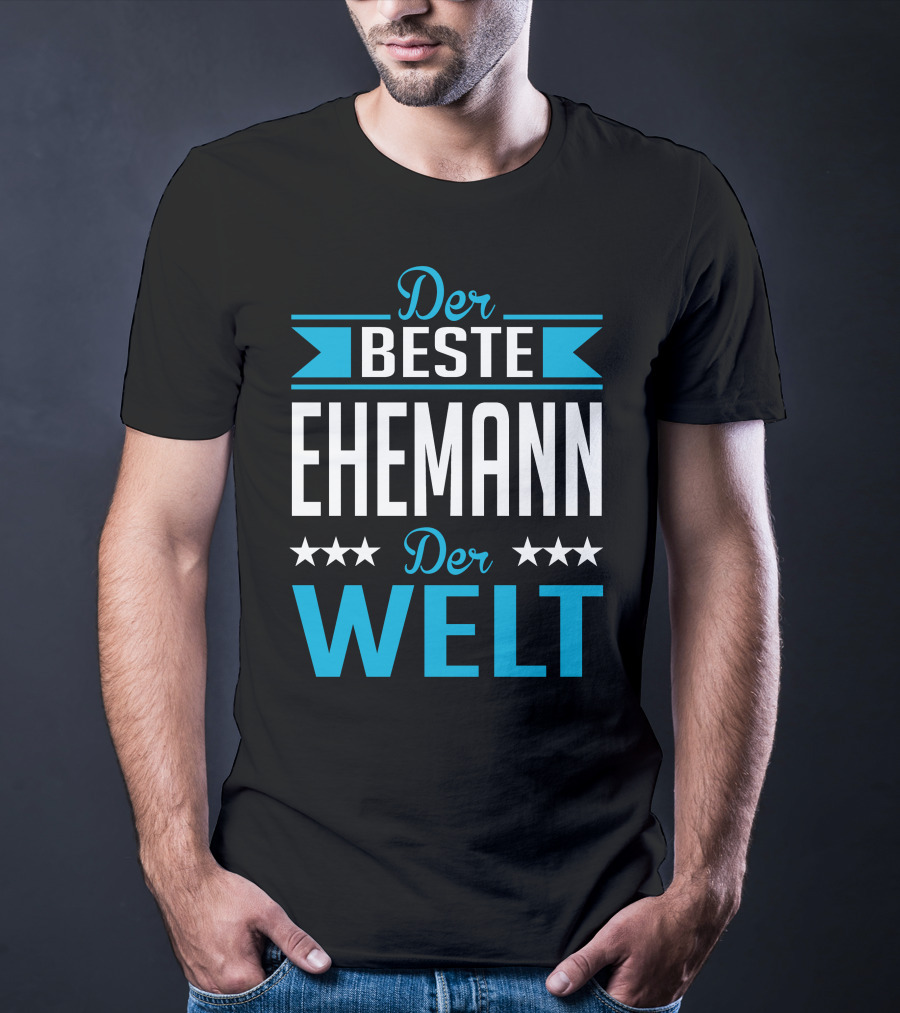 Der Beste Ehemann Der Welt Sterne Banner T-Shirt