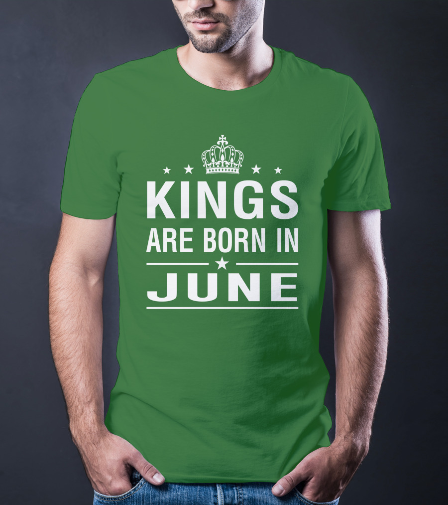 June Kings Birthday Crown Stars T-Shirt