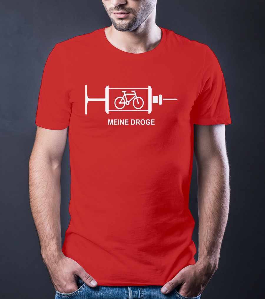 Biken Meine Droge Fahrrad Spritze Konzept T-Shirt