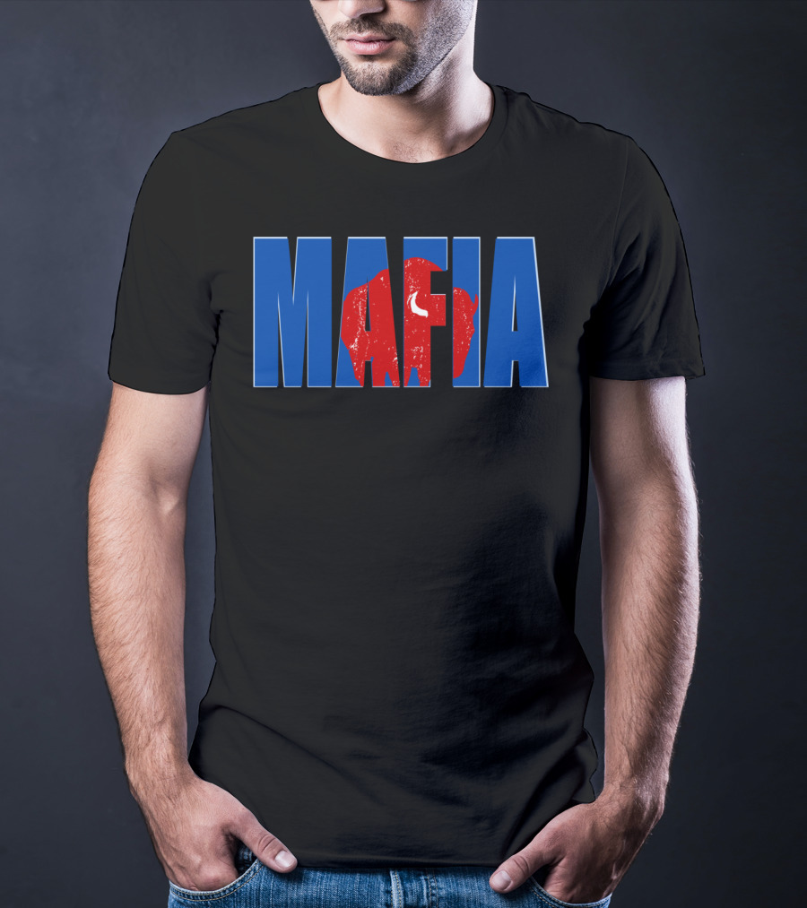 Buffalo Bills Mafia Fan Football Red Blue T-Shirt